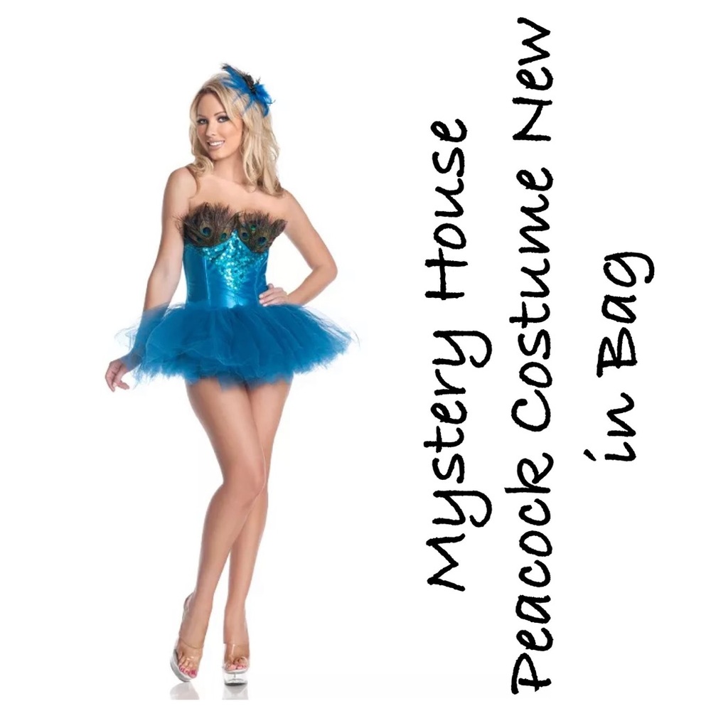 Mystery House Peacock Costume New